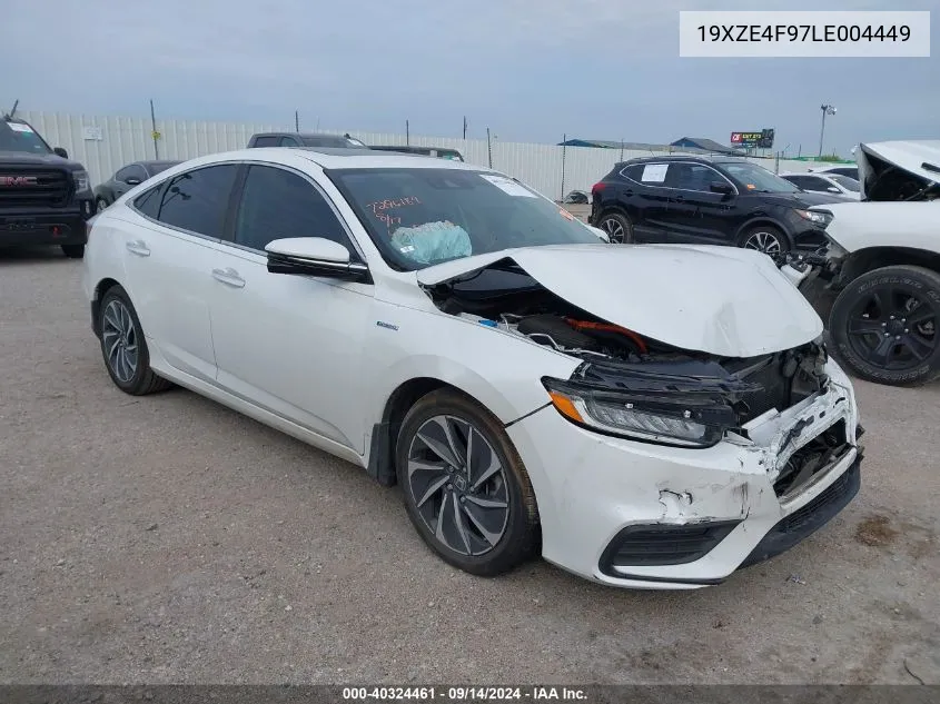 19XZE4F97LE004449 2020 Honda Insight Touring