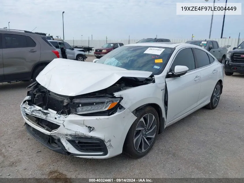 2020 Honda Insight Touring VIN: 19XZE4F97LE004449 Lot: 40324461