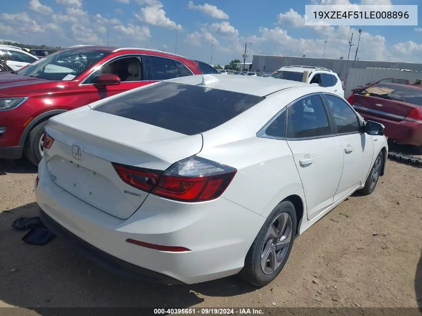 2020 Honda Insight Ex VIN: 19XZE4F51LE008896 Lot: 40395651