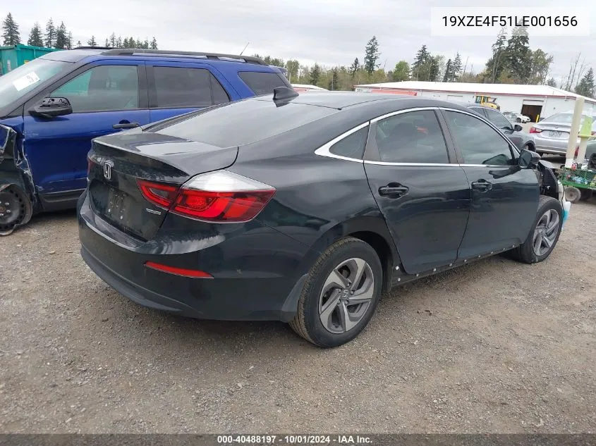 2020 Honda Insight Ex VIN: 19XZE4F51LE001656 Lot: 40488197