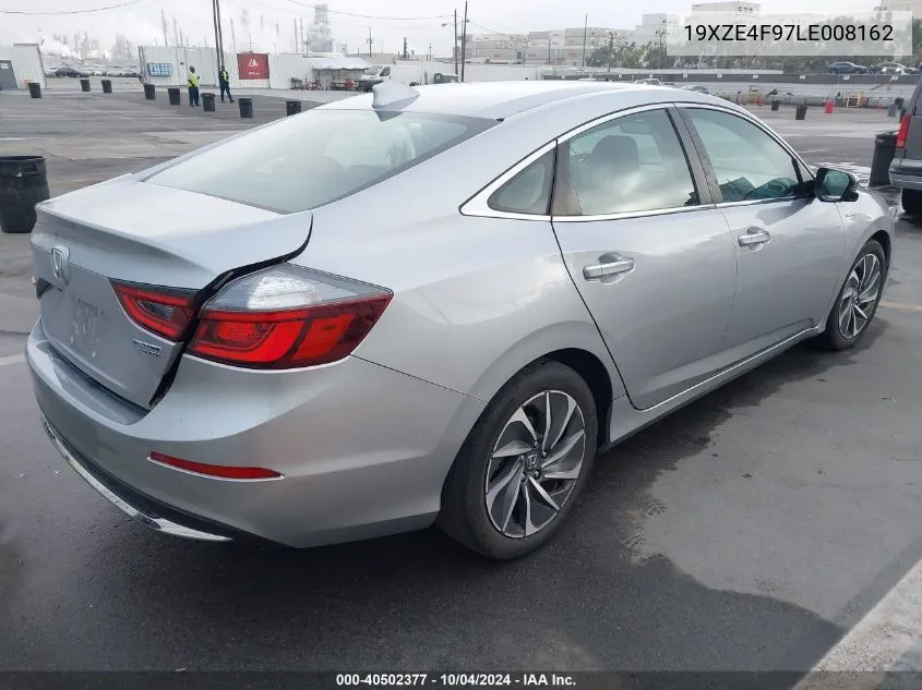 2020 Honda Insight Touring VIN: 19XZE4F97LE008162 Lot: 40502377