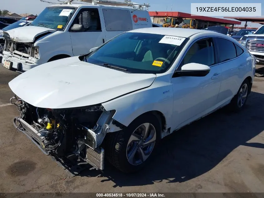 2020 Honda Insight Ex VIN: 19XZE4F56LE004035 Lot: 40534518