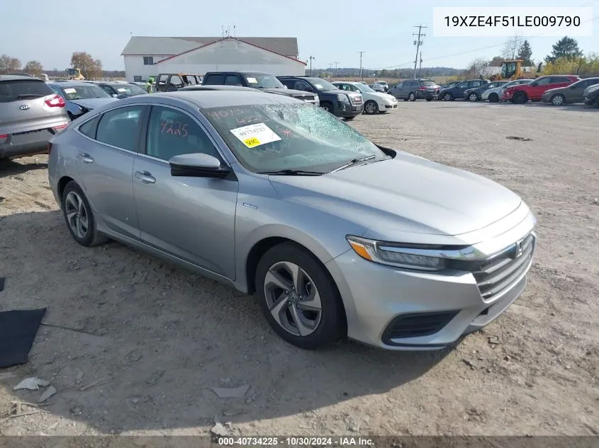 2020 Honda Insight Ex VIN: 19XZE4F51LE009790 Lot: 40734225