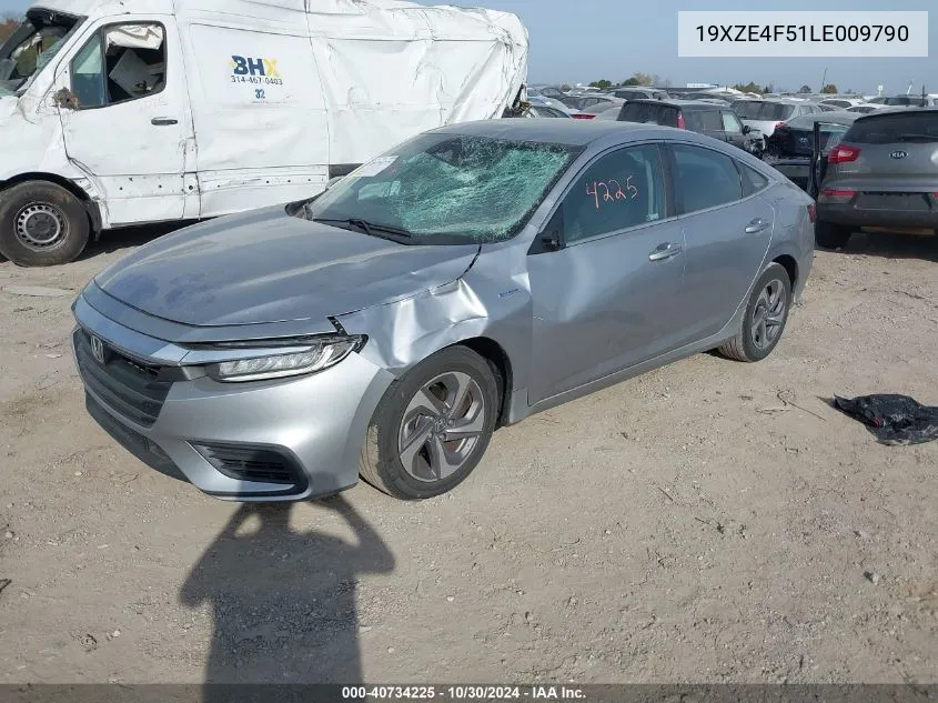 2020 Honda Insight Ex VIN: 19XZE4F51LE009790 Lot: 40734225