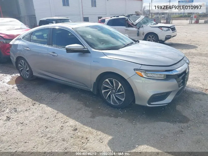 2020 Honda Insight Touring VIN: 19XZE4F92LE010997 Lot: 40746213