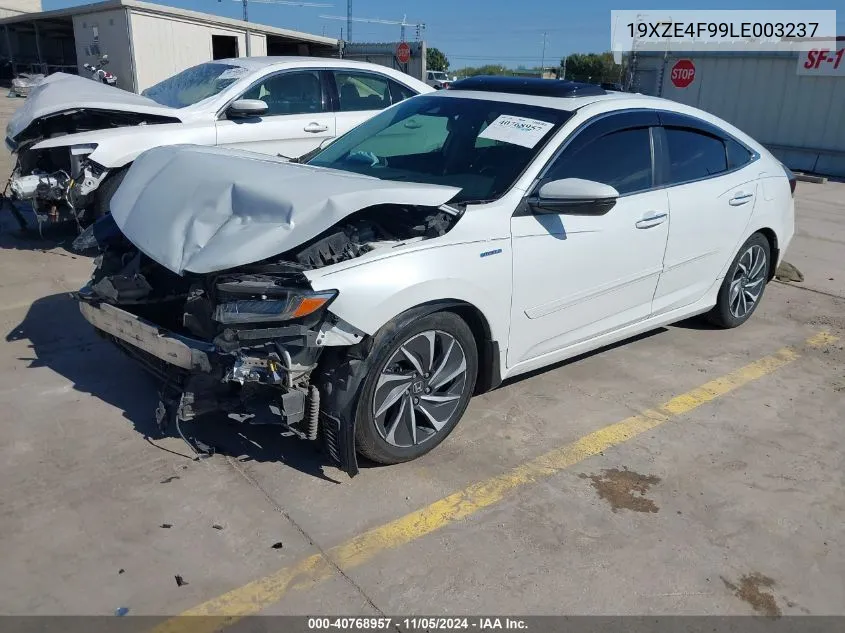 2020 Honda Insight Touring VIN: 19XZE4F99LE003237 Lot: 40768957