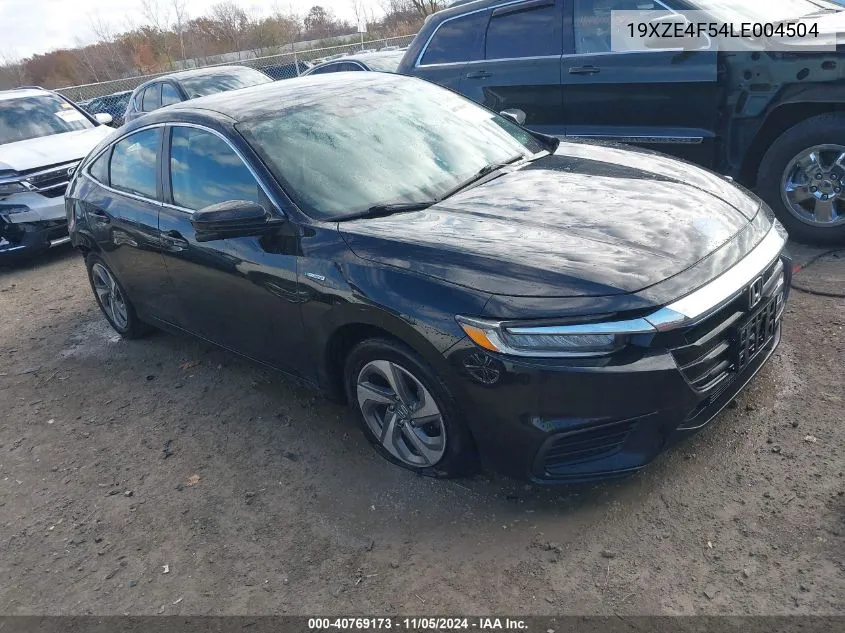 2020 Honda Insight Ex VIN: 19XZE4F54LE004504 Lot: 40769173