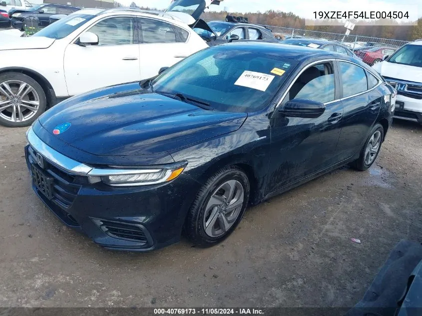 2020 Honda Insight Ex VIN: 19XZE4F54LE004504 Lot: 40769173