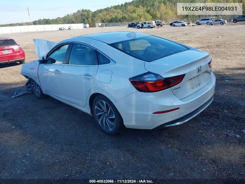 2020 Honda Insight Touring VIN: 19XZE4F98LE004931 Lot: 40832066