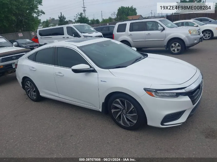 2021 Honda Insight Touring VIN: 19XZE4F98ME008284 Lot: 39707808