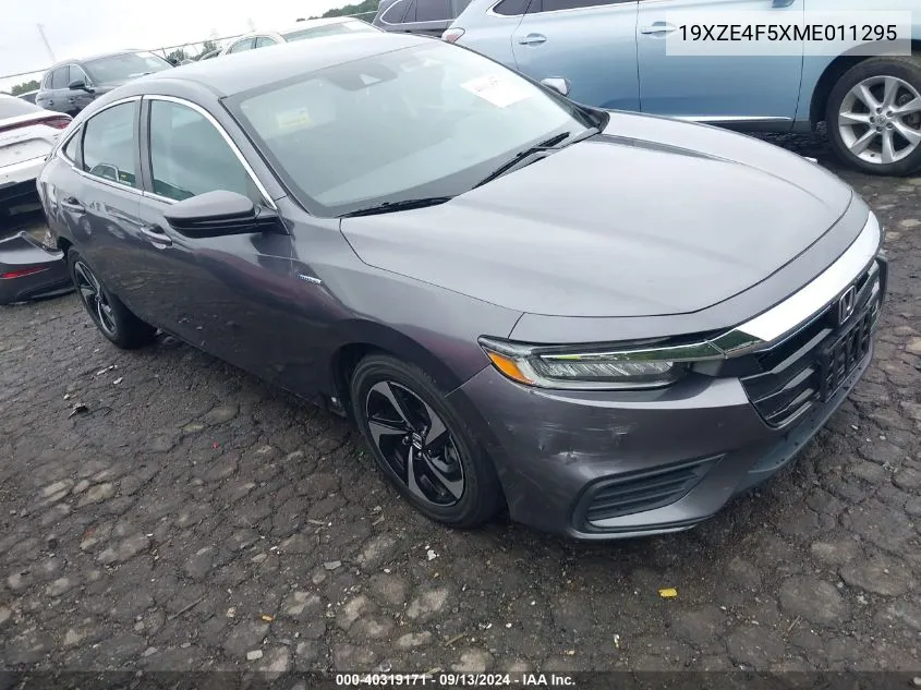 2021 Honda Insight Ex VIN: 19XZE4F5XME011295 Lot: 40319171