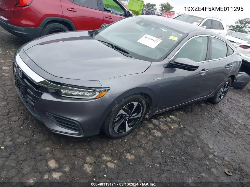 2021 Honda Insight Ex VIN: 19XZE4F5XME011295 Lot: 40319171