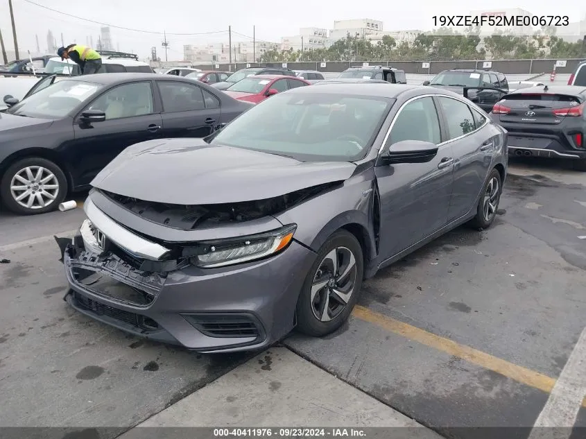 2021 Honda Insight Ex VIN: 19XZE4F52ME006723 Lot: 40411976