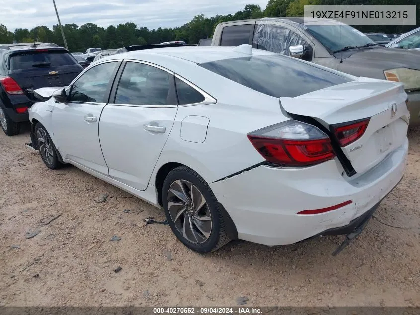 19XZE4F91NE013215 2022 Honda Insight Touring