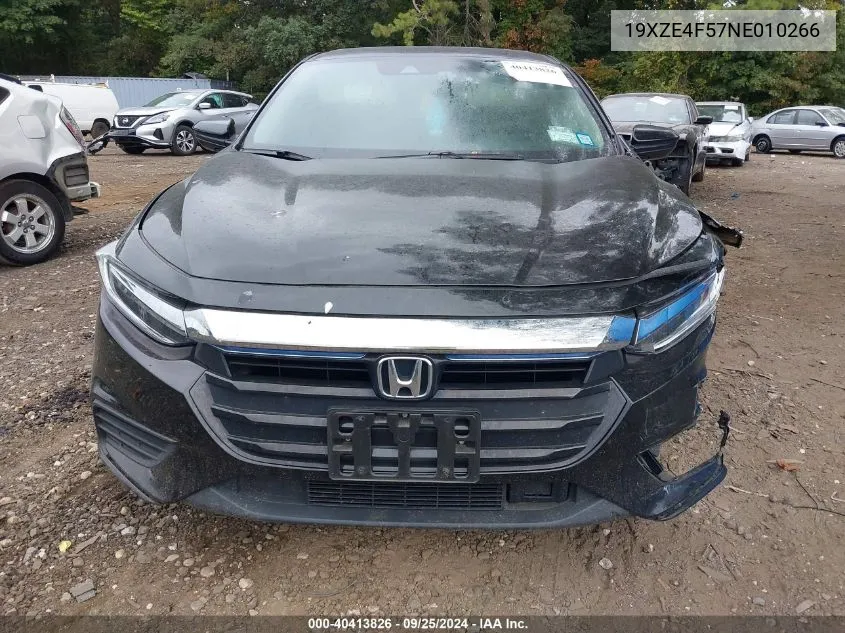 19XZE4F57NE010266 2022 Honda Insight Ex