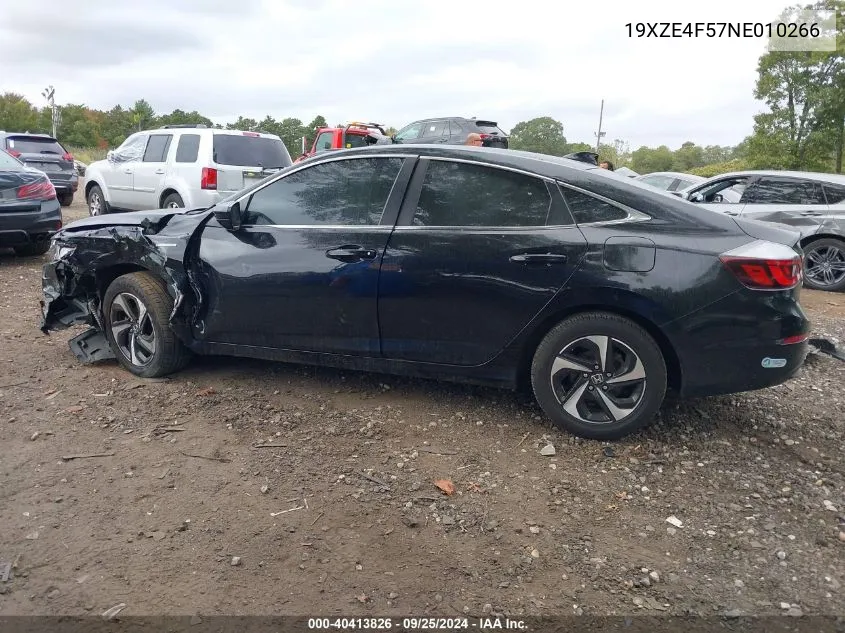 19XZE4F57NE010266 2022 Honda Insight Ex