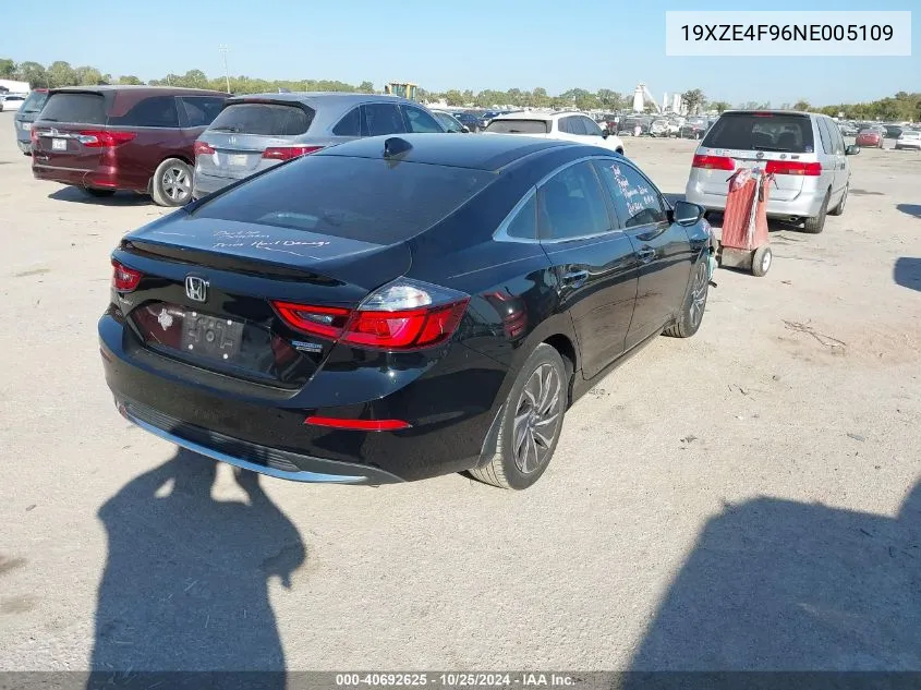 19XZE4F96NE005109 2022 Honda Insight Touring