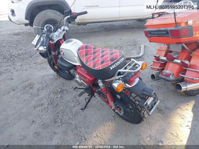 2024 Honda Z125 Ma VIN: MLHJB0359R5201396 Lot: 40649787