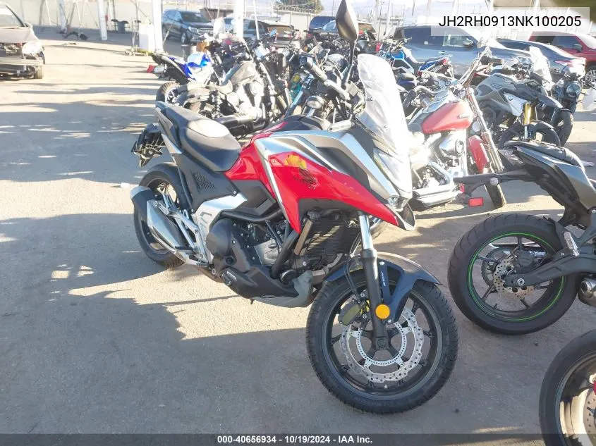 2022 Honda Nc750 Xd VIN: JH2RH0913NK100205 Lot: 40656934