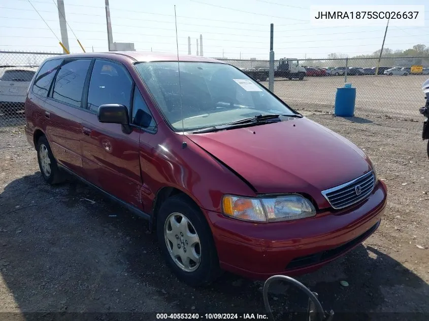 1995 Honda Odyssey Ex VIN: JHMRA1875SC026637 Lot: 40553240