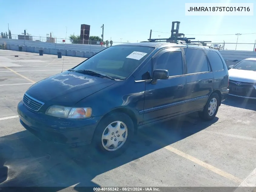 1996 Honda Odyssey Ex VIN: JHMRA1875TC014716 Lot: 40155242