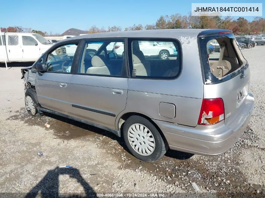 1996 Honda Odyssey Lx VIN: JHMRA1844TC001414 Lot: 40681866