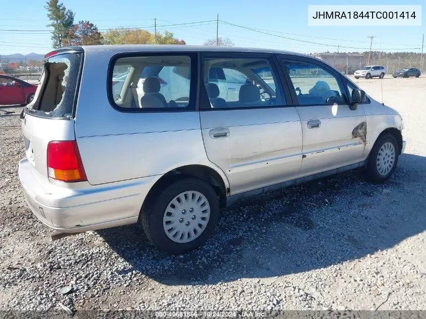 1996 Honda Odyssey Lx VIN: JHMRA1844TC001414 Lot: 40681866