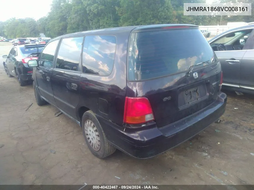 1997 Honda Odyssey Lx VIN: JHMRA1868VC008161 Lot: 40422467