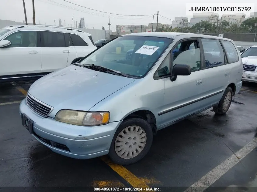 1997 Honda Odyssey Lx VIN: JHMRA1861VC015792 Lot: 40561072