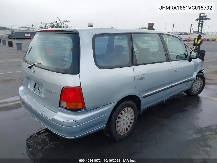 1997 Honda Odyssey Lx VIN: JHMRA1861VC015792 Lot: 40561072