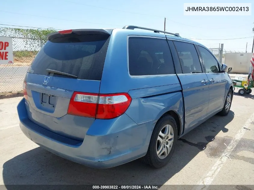 JHMRA3865WC002413 1998 Honda Odyssey Ex/Lx