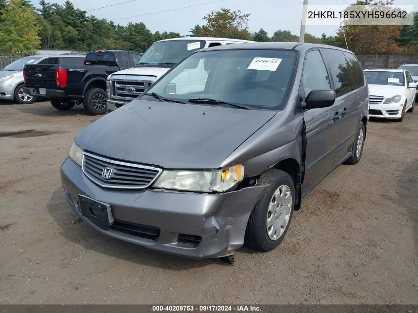 2HKRL185XYH596642 2000 Honda Odyssey Lx