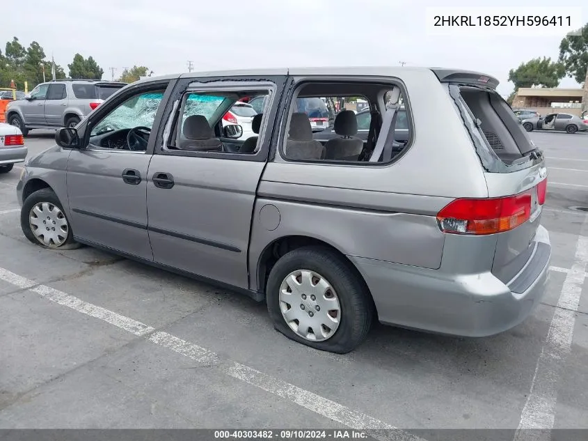 2HKRL1852YH596411 2000 Honda Odyssey Lx