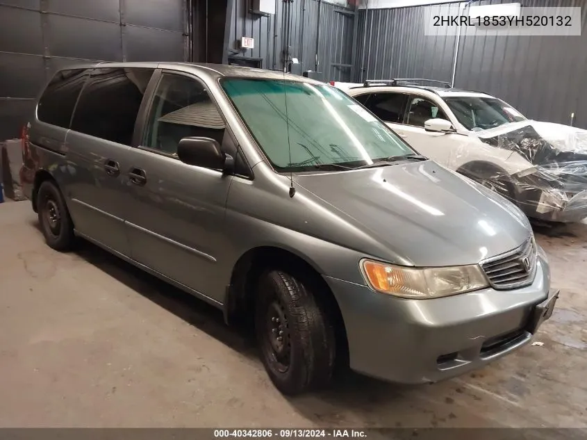 2HKRL1853YH520132 2000 Honda Odyssey Lx