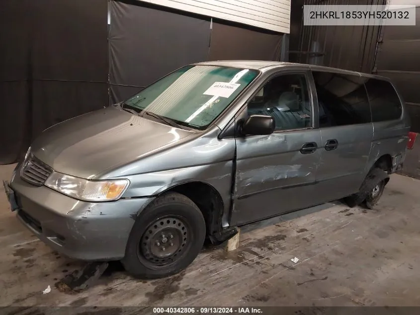 2HKRL1853YH520132 2000 Honda Odyssey Lx