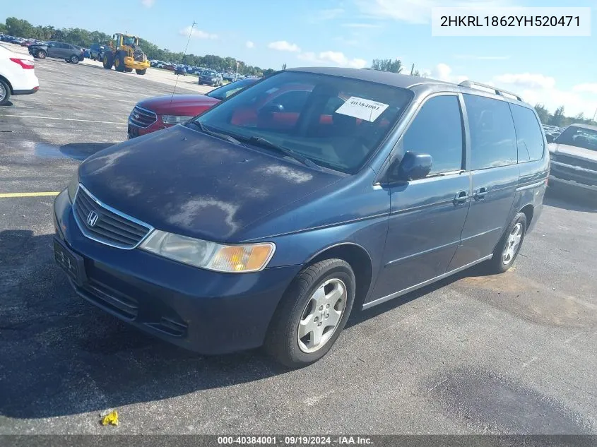 2HKRL1862YH520471 2000 Honda Odyssey Ex