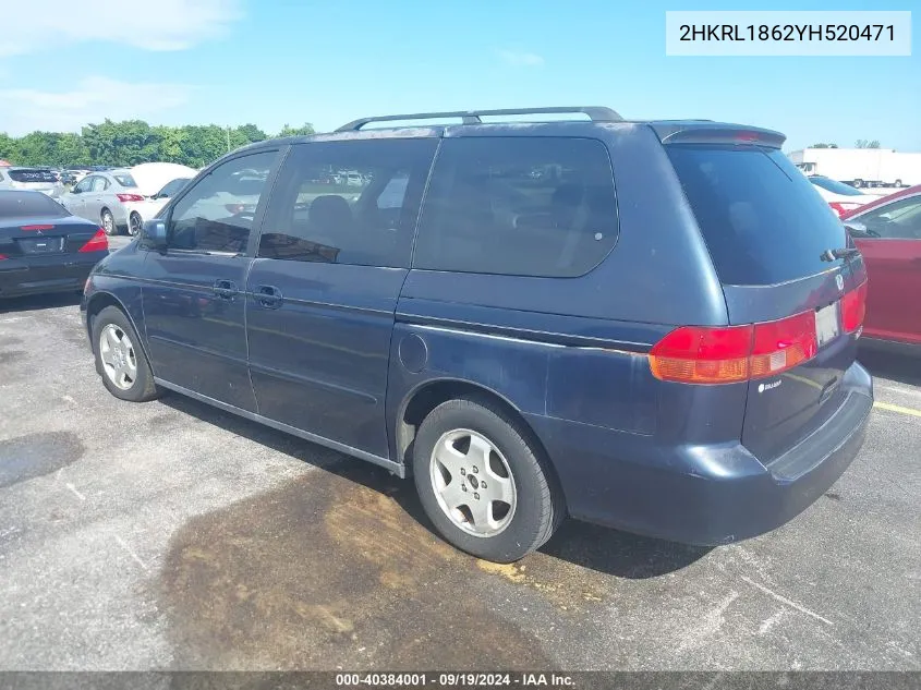 2HKRL1862YH520471 2000 Honda Odyssey Ex