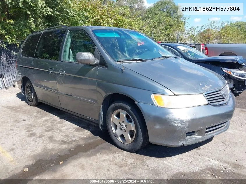 2HKRL1862YH577804 2000 Honda Odyssey Ex