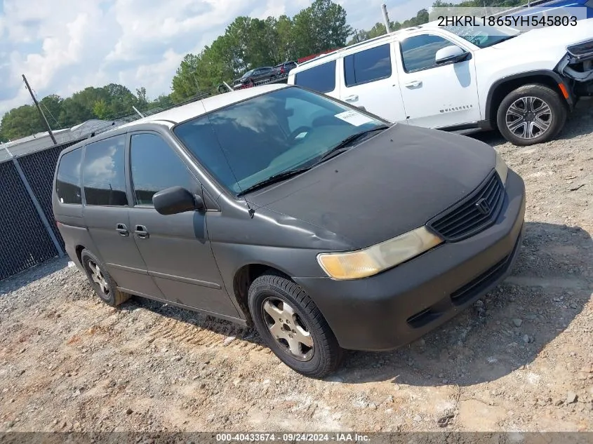 2HKRL1865YH545803 2000 Honda Odyssey Ex