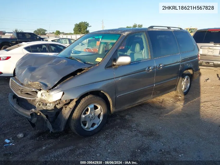 2HKRL18621H567828 2001 Honda Odyssey Ex