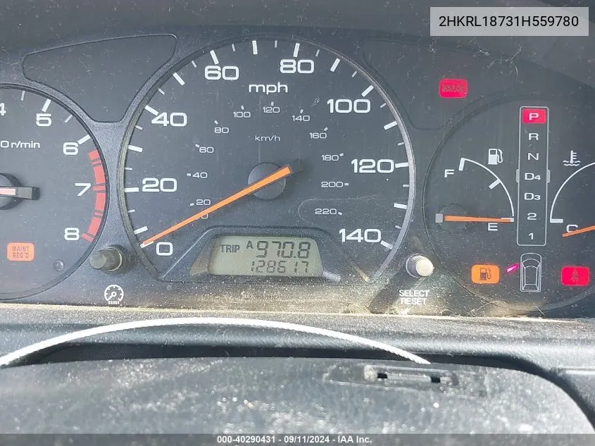 2HKRL18731H559780 2001 Honda Odyssey Ex