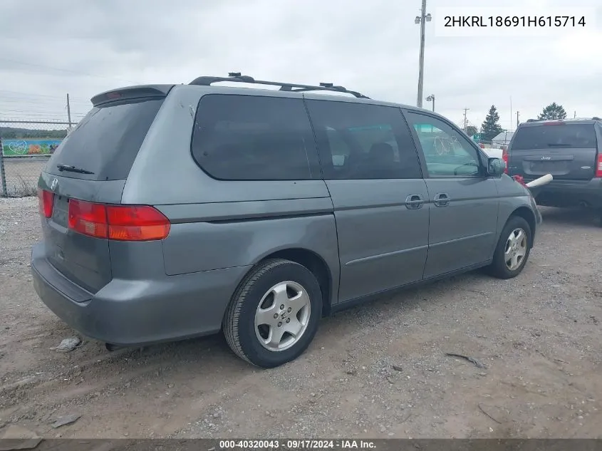 2HKRL18691H615714 2001 Honda Odyssey Ex