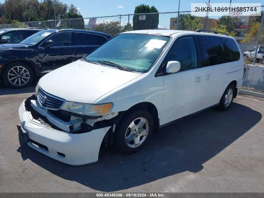 2HKRL18691H585744 2001 Honda Odyssey Ex