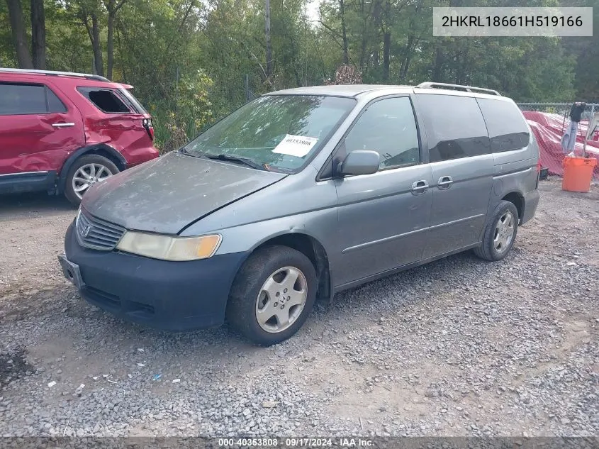 2001 Honda Odyssey Ex VIN: 2HKRL18661H519166 Lot: 40353808