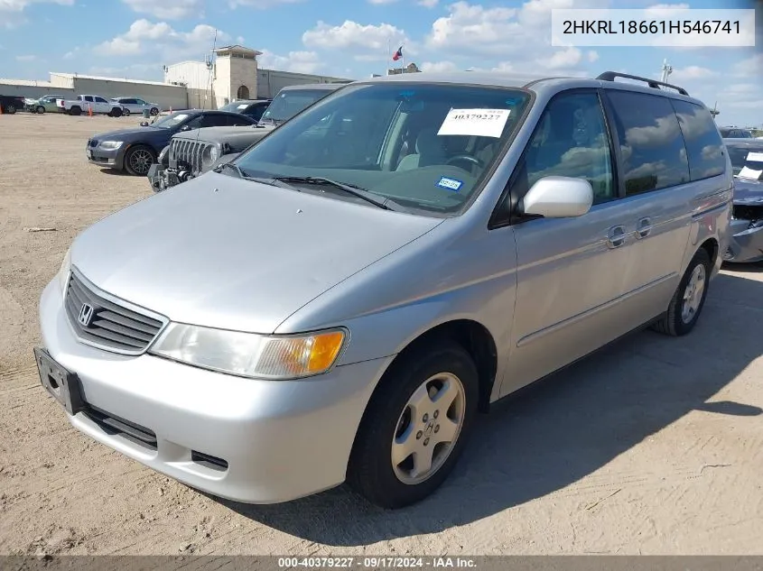 2001 Honda Odyssey Ex VIN: 2HKRL18661H546741 Lot: 40379227