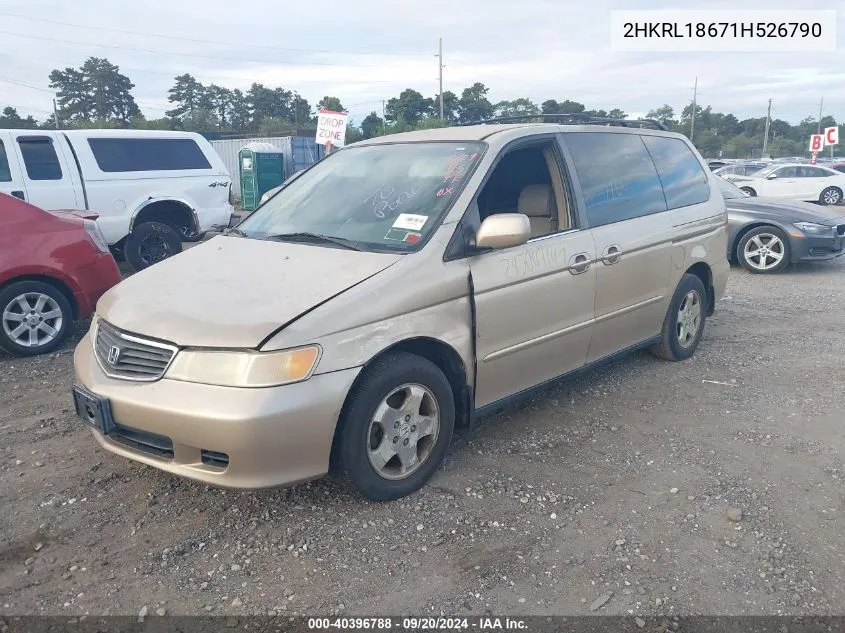 2HKRL18671H526790 2001 Honda Odyssey Ex