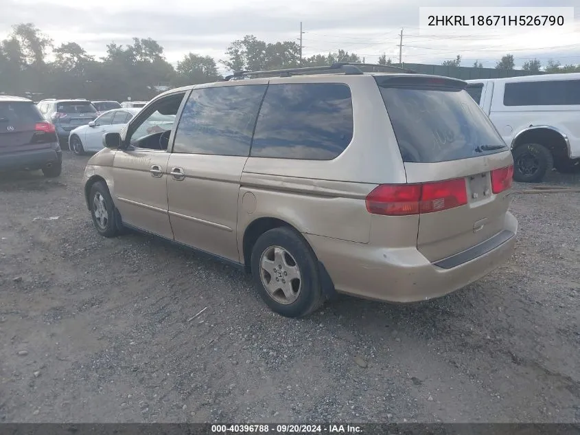 2HKRL18671H526790 2001 Honda Odyssey Ex