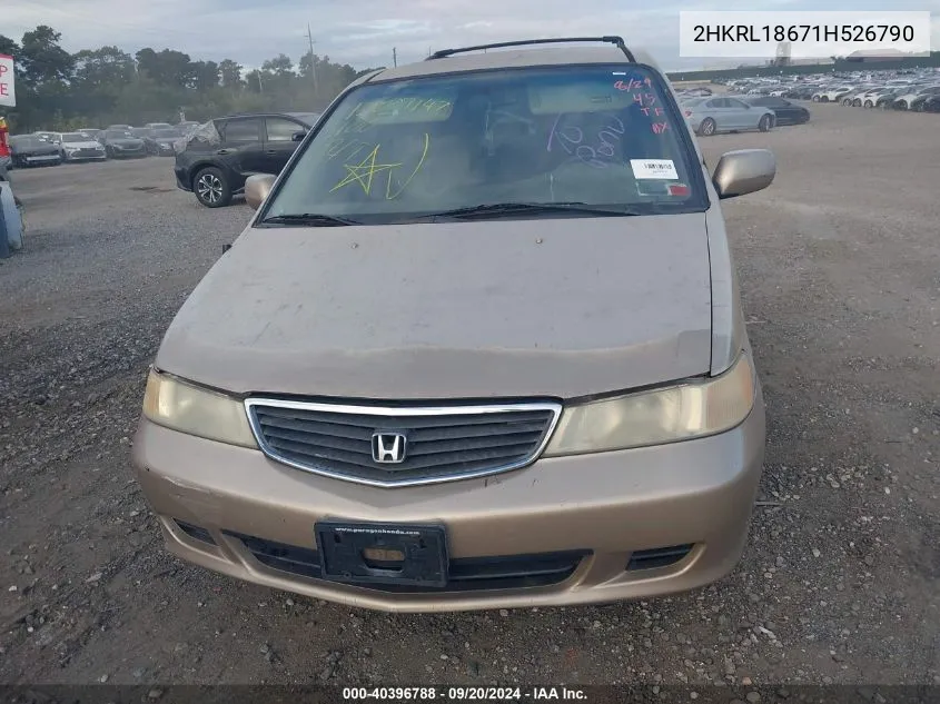 2HKRL18671H526790 2001 Honda Odyssey Ex