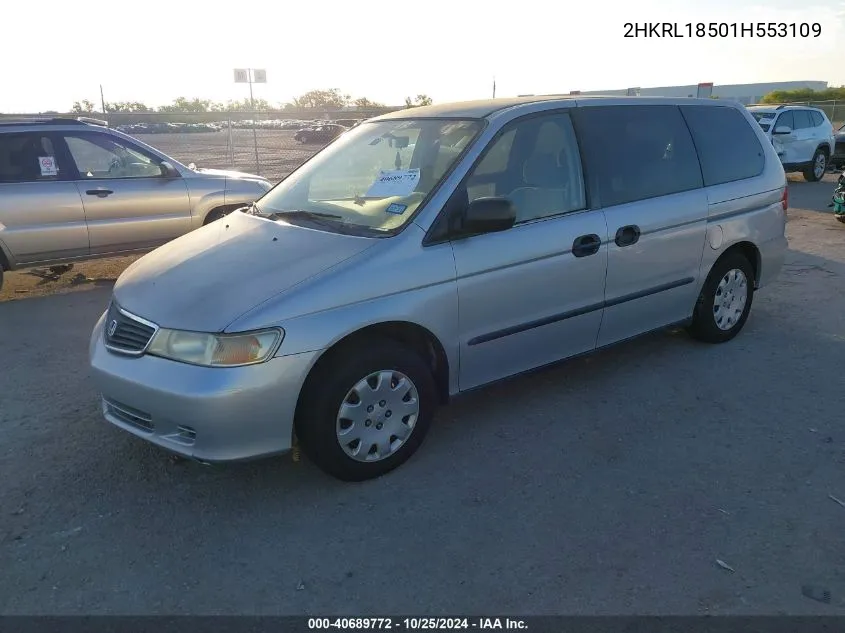 2HKRL18501H553109 2001 Honda Odyssey Lx