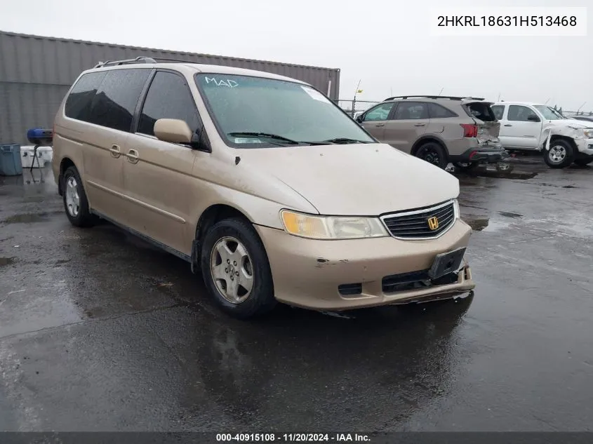 2001 Honda Odyssey Ex VIN: 2HKRL18631H513468 Lot: 40915108